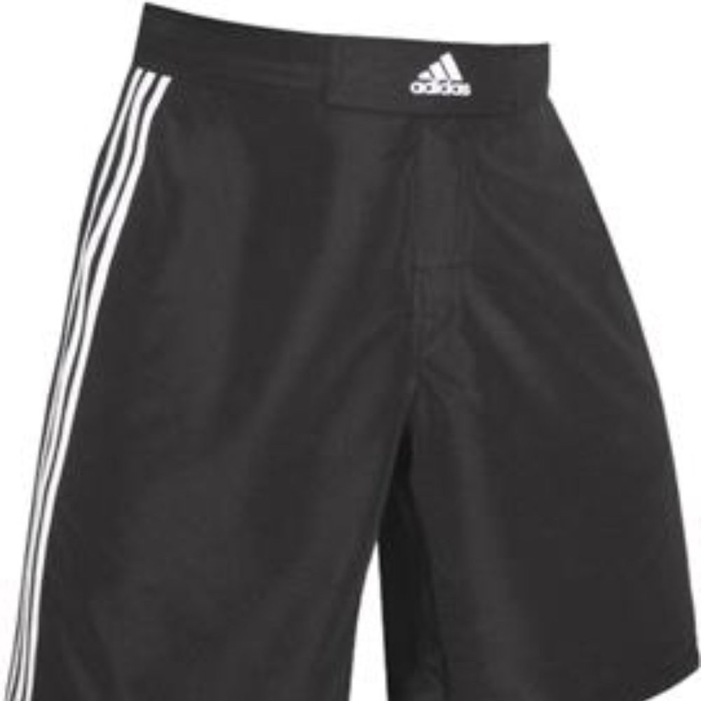 *Adidas Navy Blue Signaturer Grappling Athletic Shorts